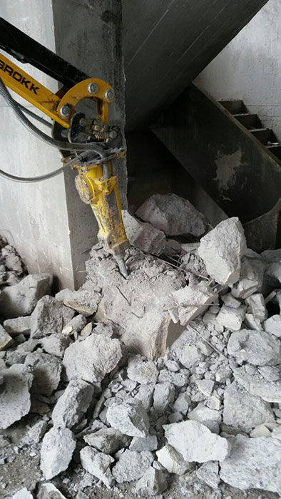 Einsatzfoto abbruchroboter brokk 100