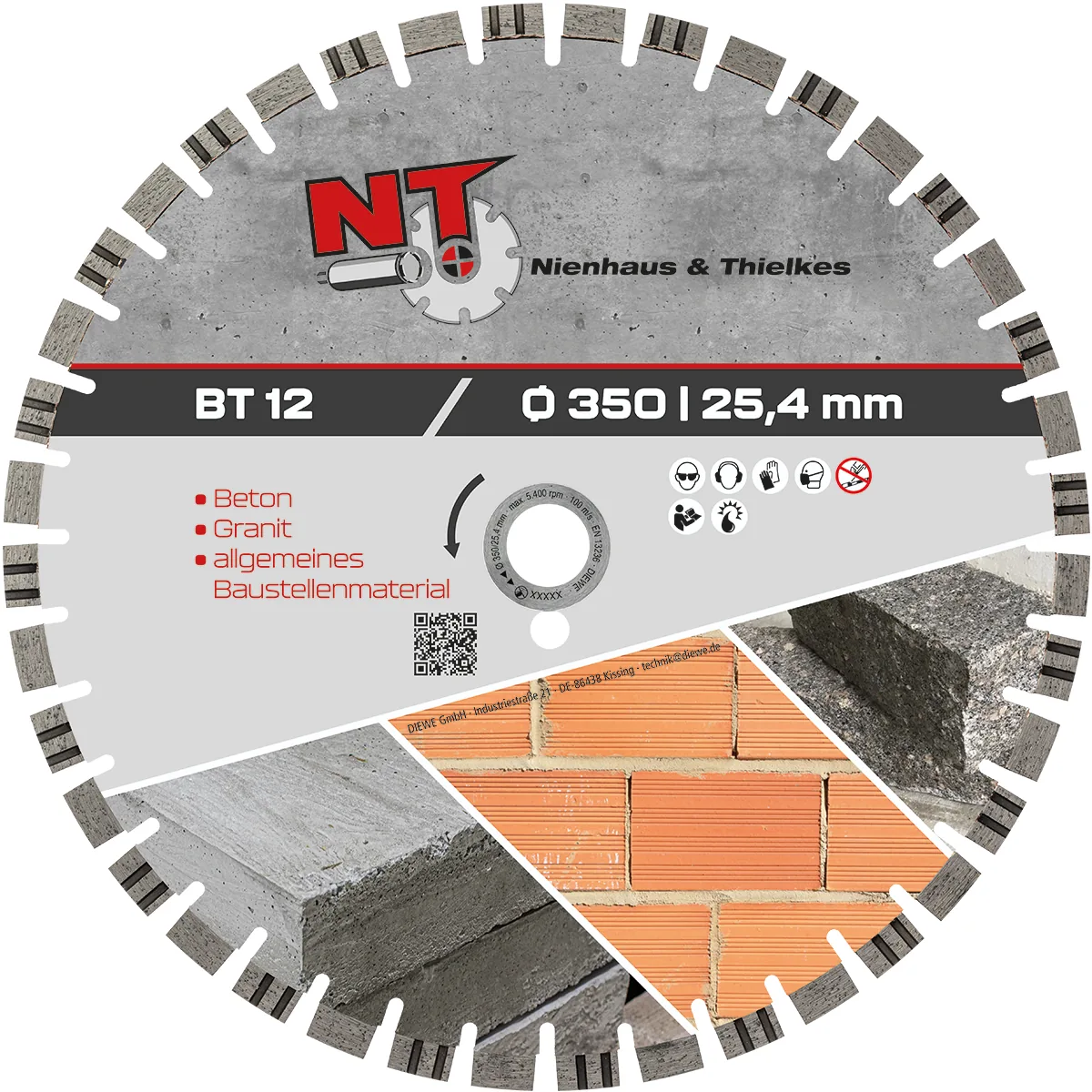 Diamanttrennscheibe BT 12