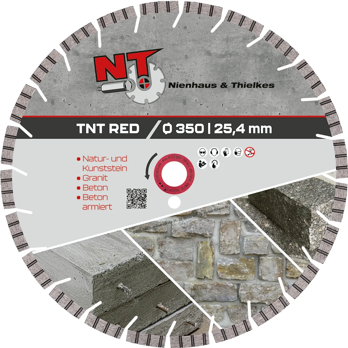 Diamanttrennscheibe TNT Red